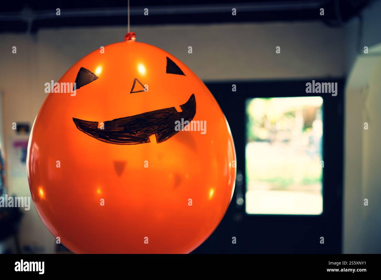 Sfondo delle decorazioni di Halloween. Spaventosa festa di Halloween Foto Stock