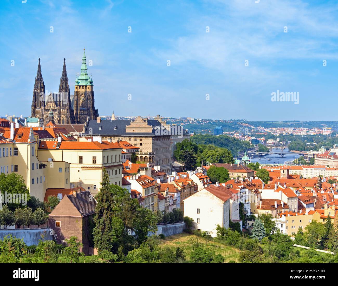 Stare Mesto (Città Vecchia) visualizza, Praga, Repubblica Ceca Foto Stock