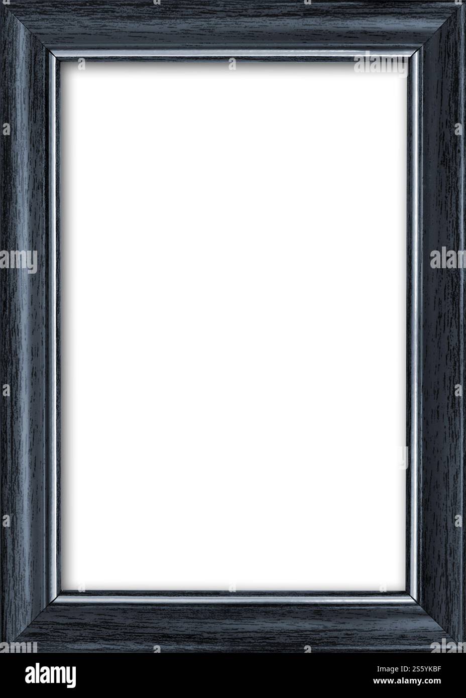 Cornice vuota con spazio libero all'interno, isolata su sfondo bianco. Cornice vuota con spazio libero all'interno, isolata sul bianco Foto Stock