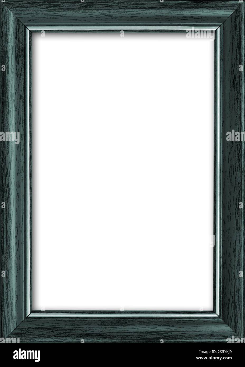 Cornice vuota con spazio libero all'interno, isolata su sfondo bianco. Cornice vuota con spazio libero all'interno, isolata sul bianco Foto Stock