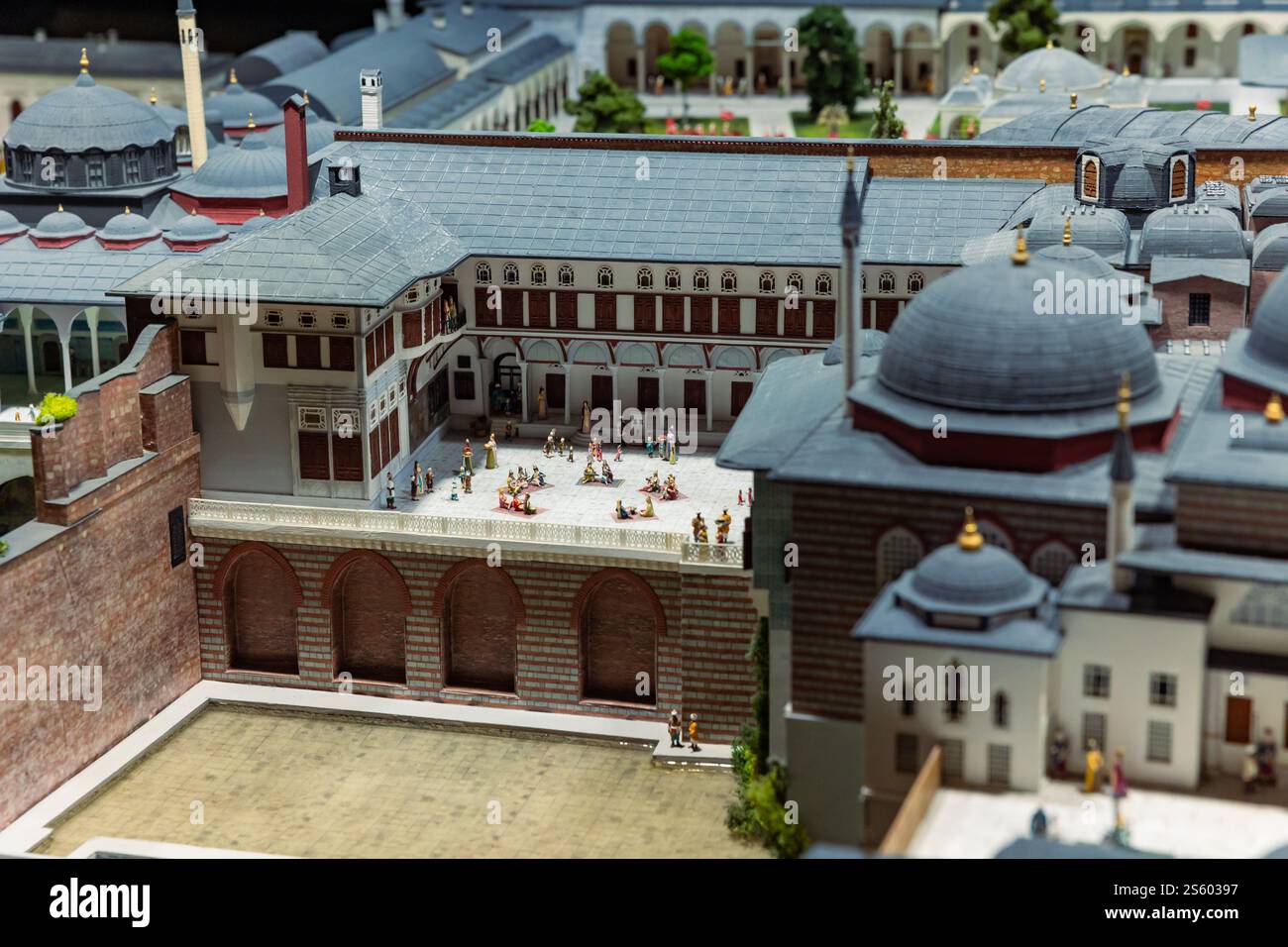 Modello di Harem del Palazzo Topkapi a Miniaturk. Istanbul Turchia - 7.12.2024 Foto Stock