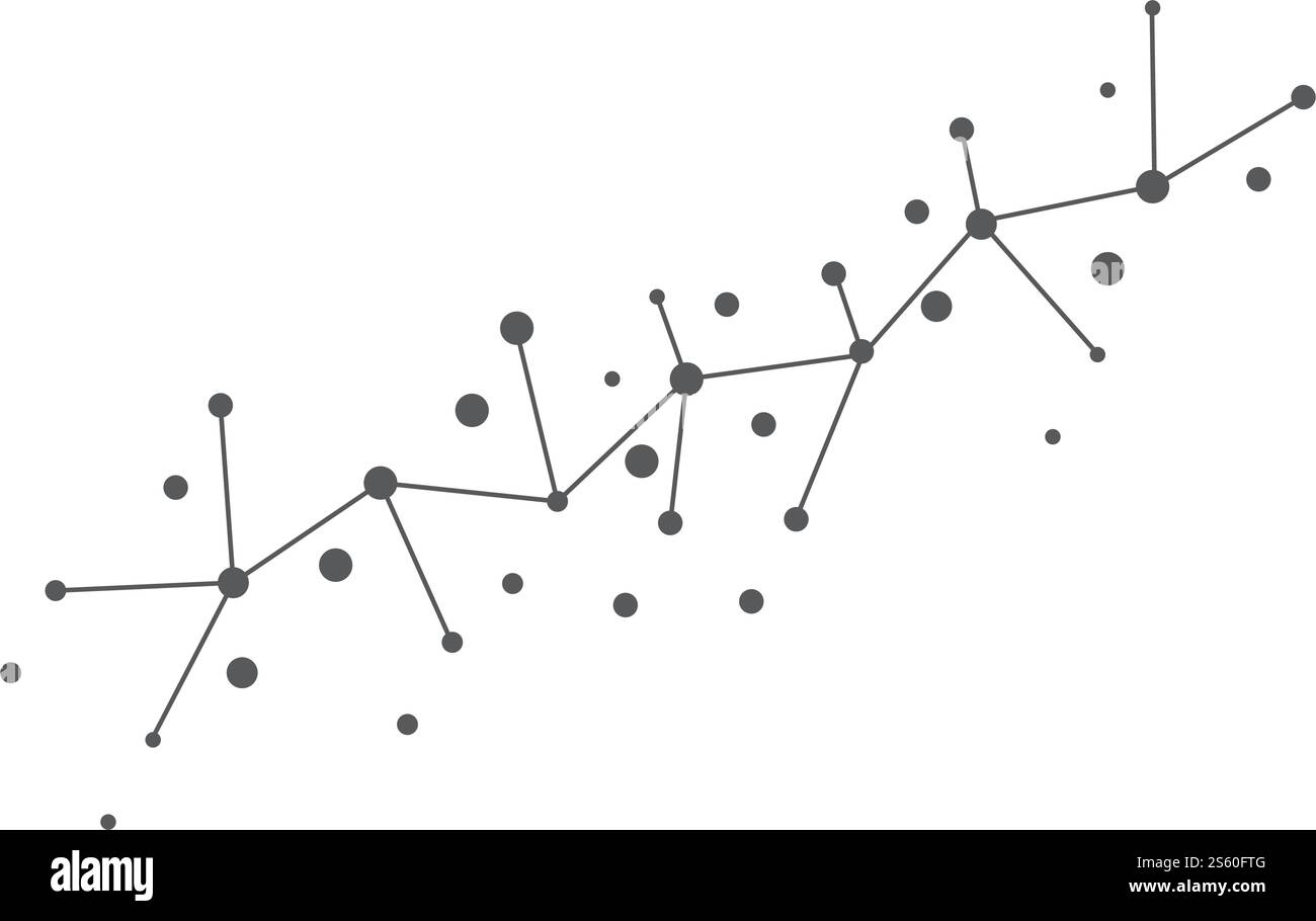 Modello di icona del vettore di ilustrazione molecolare Illustrazione Vettoriale
