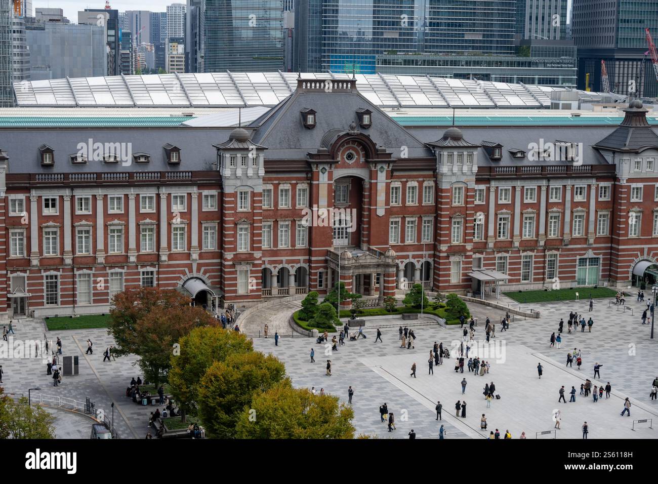 Tokyo Station Building View, Tokyo, Giappone Foto Stock