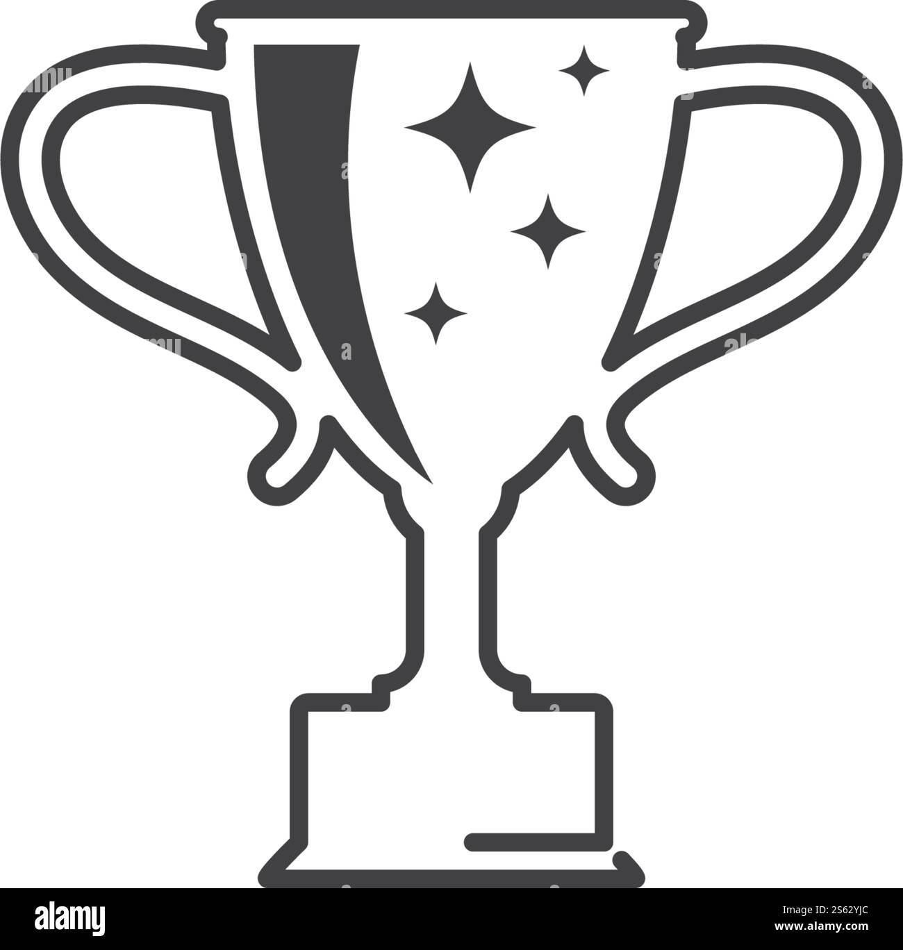 Design eps 10 con l'icona dei trofei Illustrazione Vettoriale