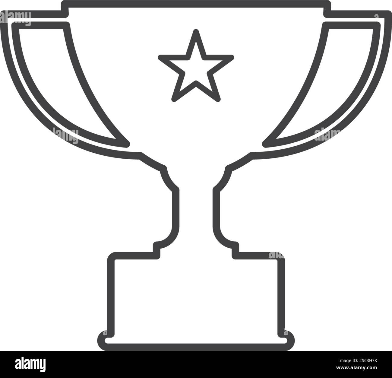 Design eps 10 con l'icona dei trofei Illustrazione Vettoriale