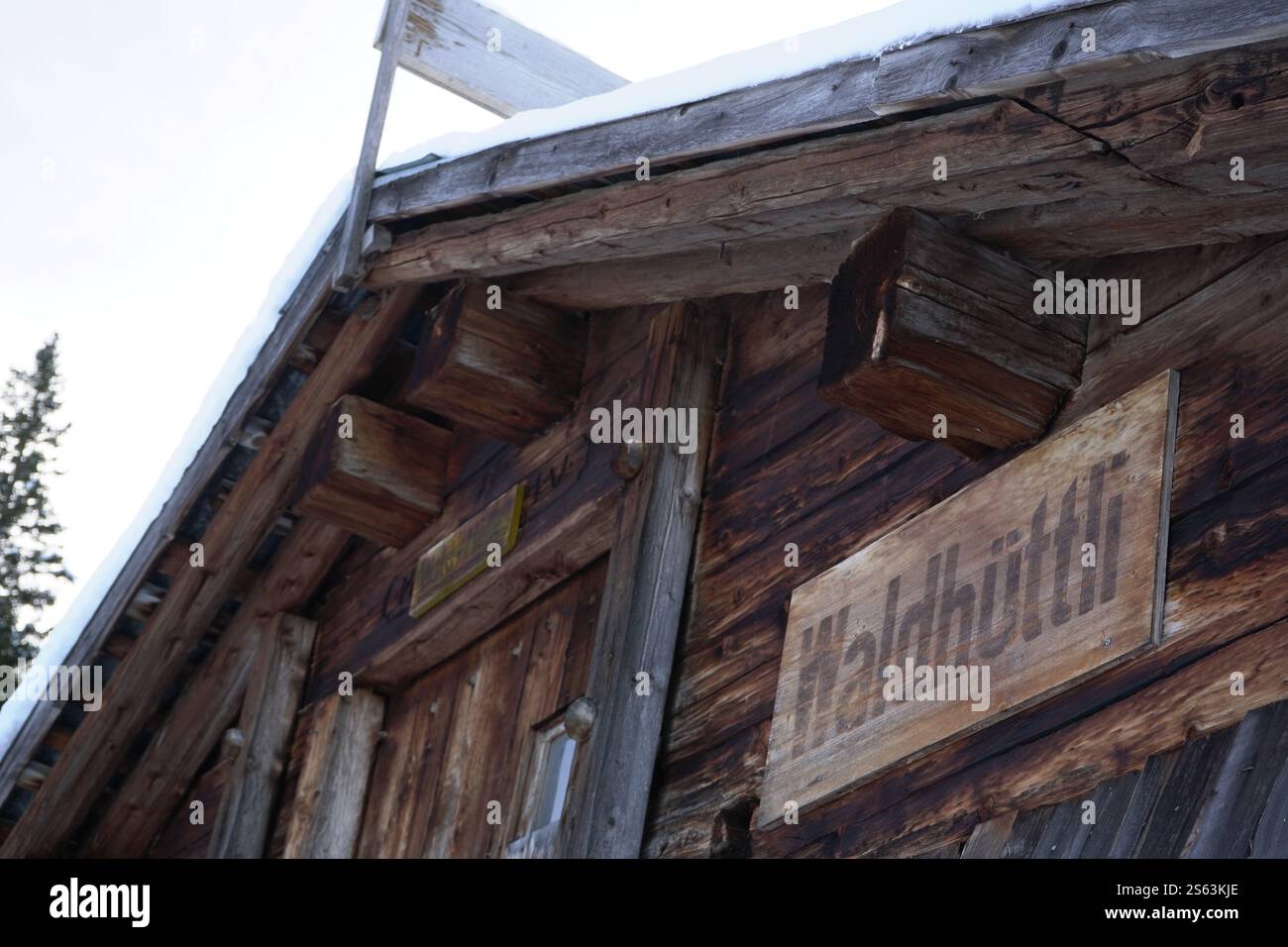 Waldhüttli nahe Stoos, Kanton Schwyz Foto Stock