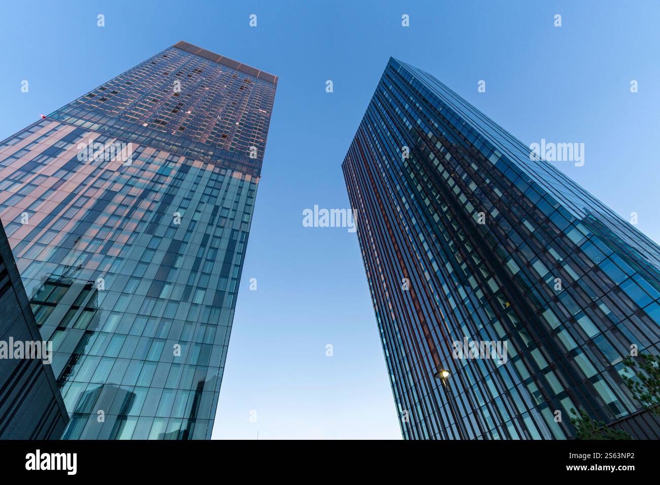 Immagine della Beetham Tower e di Viadux a Deansgate - Manchester Foto Stock