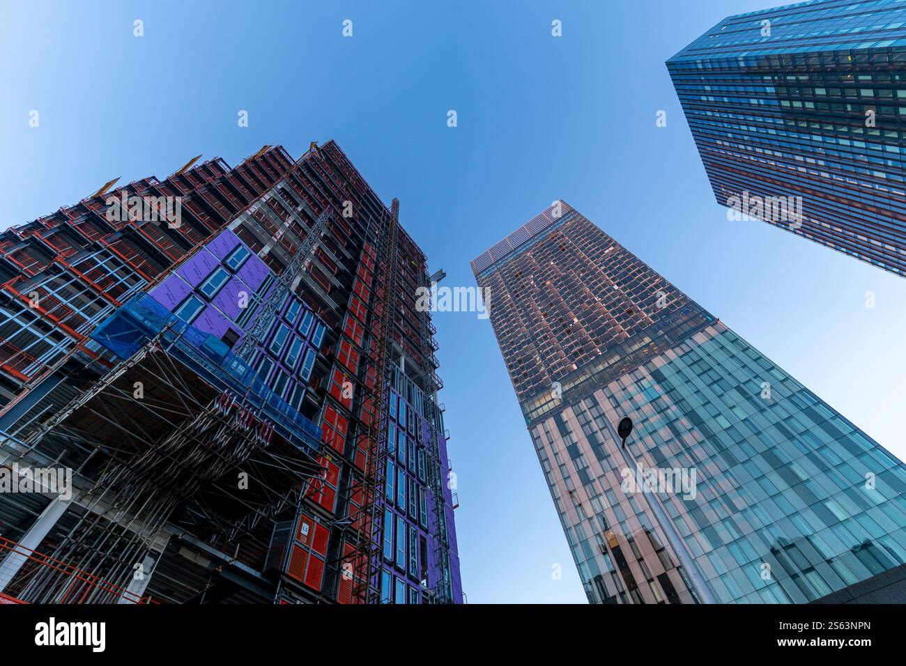 Immagine della Beetham Tower e di Viadux a Deansgate - Manchester Foto Stock