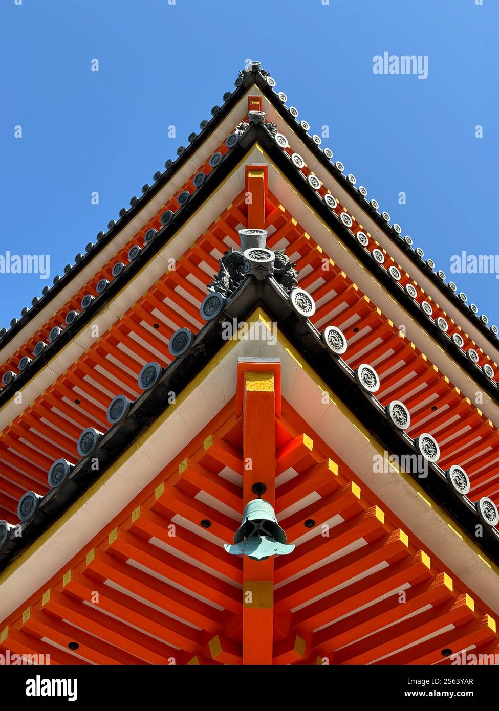 Santuario Heian Jingu, Kyoto. Architettura culturale storica Foto Stock