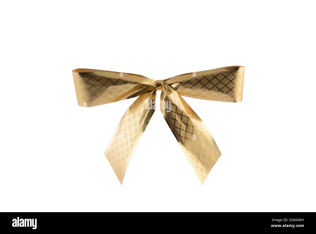 Sfondo decorativo dorato ad arco isolato onw hite con percorso di ritaglio Foto Stock