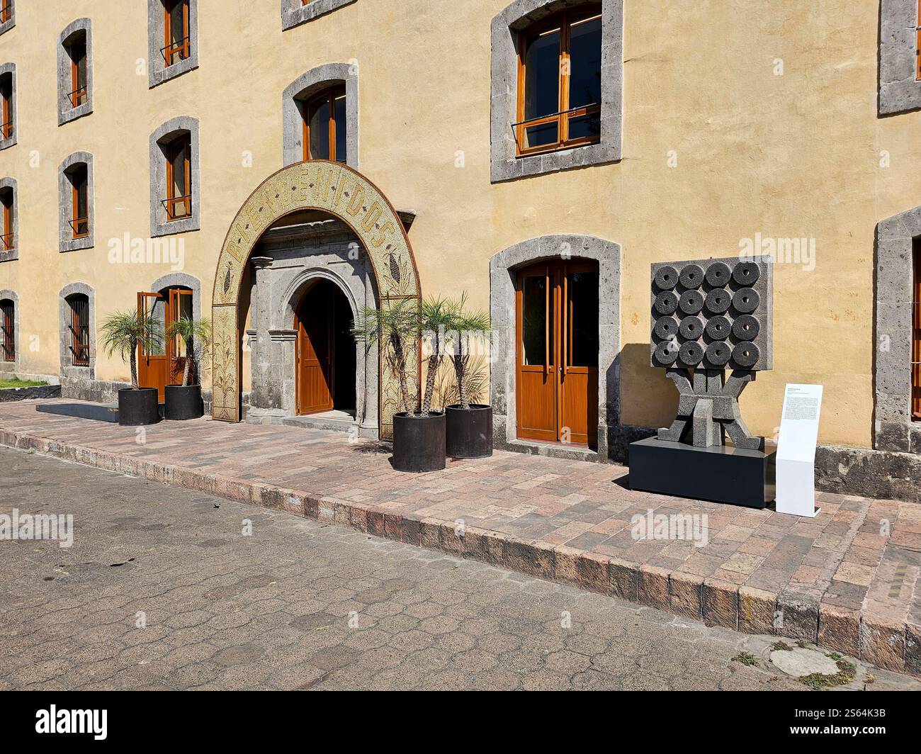 Città del Messico, Messico - 7 febbraio 2024: Cencalli Museum House of Corn and Food Culture dedicato alle culture indigene del Messico e al cibo Foto Stock