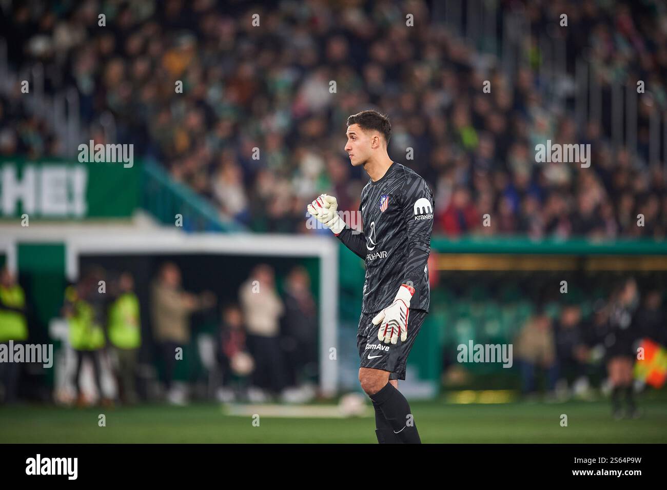Elche, Spagna, 15 gennaio 2025. Juan Agustin Musso dell'Atletico de Madrid alla Copa del Rey Round of 16. Crediti: Vicente Vidal Fernandez/Alamy Live News Foto Stock