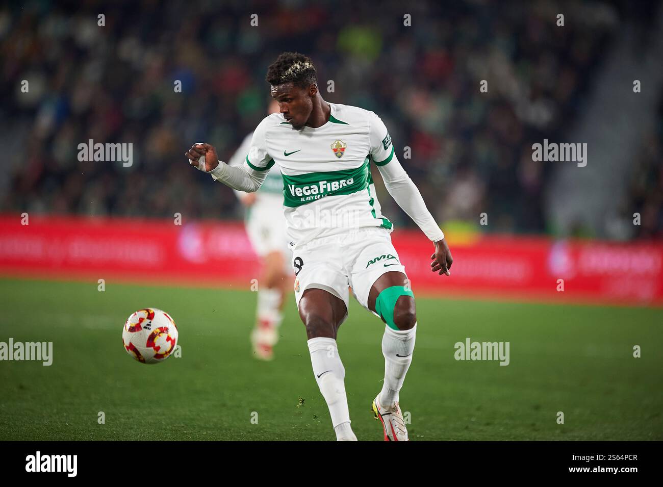 Elche, Spagna, 15 gennaio 2025. Sory Kaba di Elche CF alla Copa del Rey Round of 16. Crediti: Vicente Vidal Fernandez/Alamy Live News Foto Stock