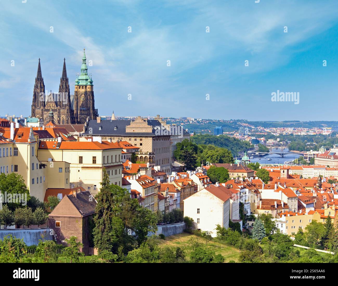 Stare Mesto (Città Vecchia) visualizza, Praga, Repubblica Ceca Foto Stock