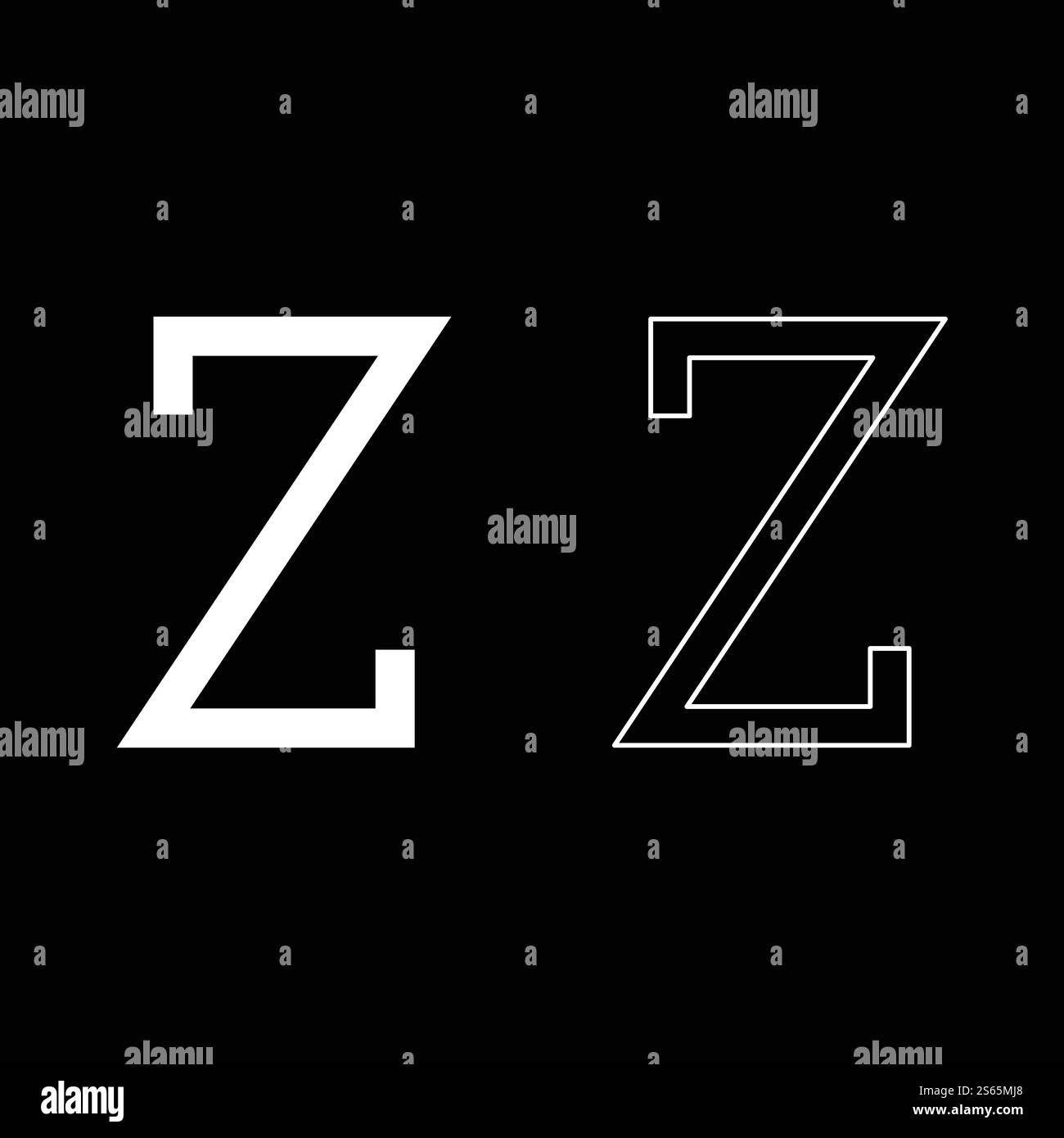 Simbolo greco Zeta lettera maiuscola contorno dell'icona del carattere maiuscolo Imposta colore bianco illustrazione vettoriale stile piatto immagine semplice. Simbolo greco Zeta lettera maiuscola contorno dell'icona del carattere maiuscolo Imposta il colore bianco immagine vettoriale immagine piatta Illustrazione Vettoriale