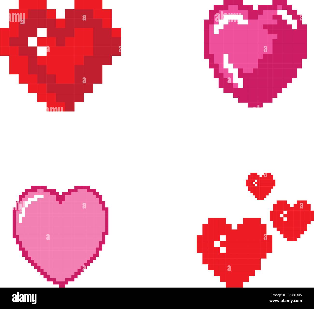 Modello vettoriale con logo dal design pixel art Illustrazione Vettoriale