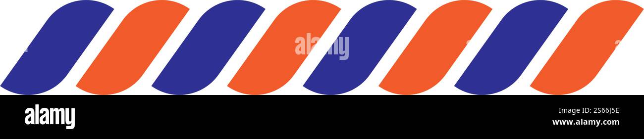 design del modello vettoriale del logo della fune Illustrazione Vettoriale