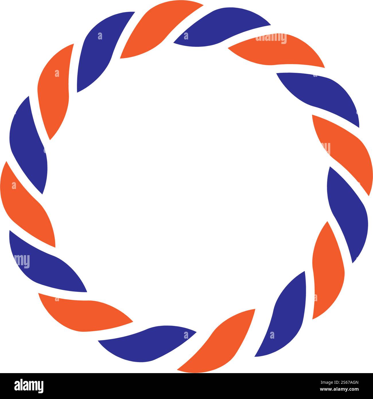 design del modello vettoriale del logo della fune Illustrazione Vettoriale