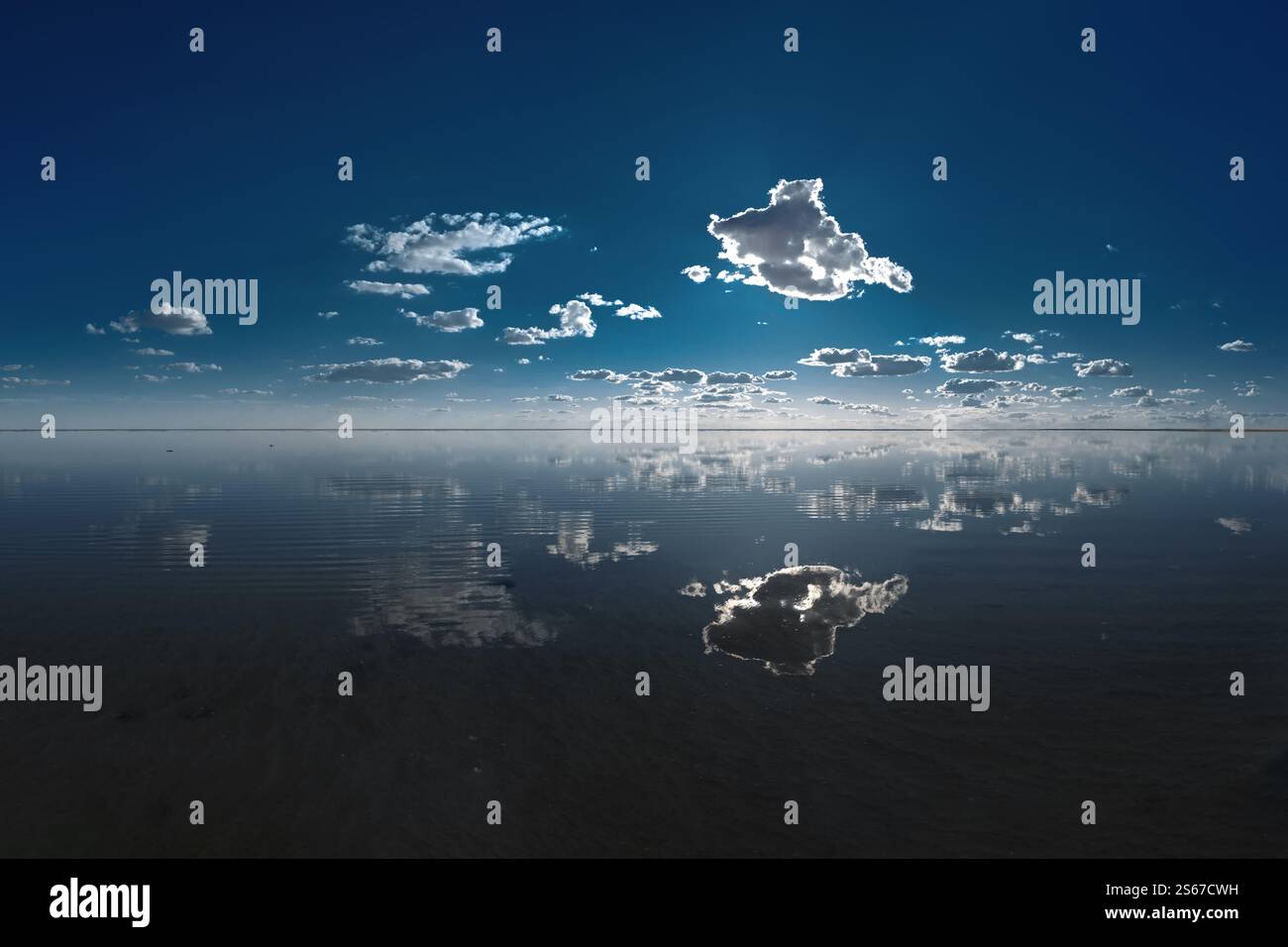 Lago salato di Elton. Regione di Volgograd. Russia Foto Stock
