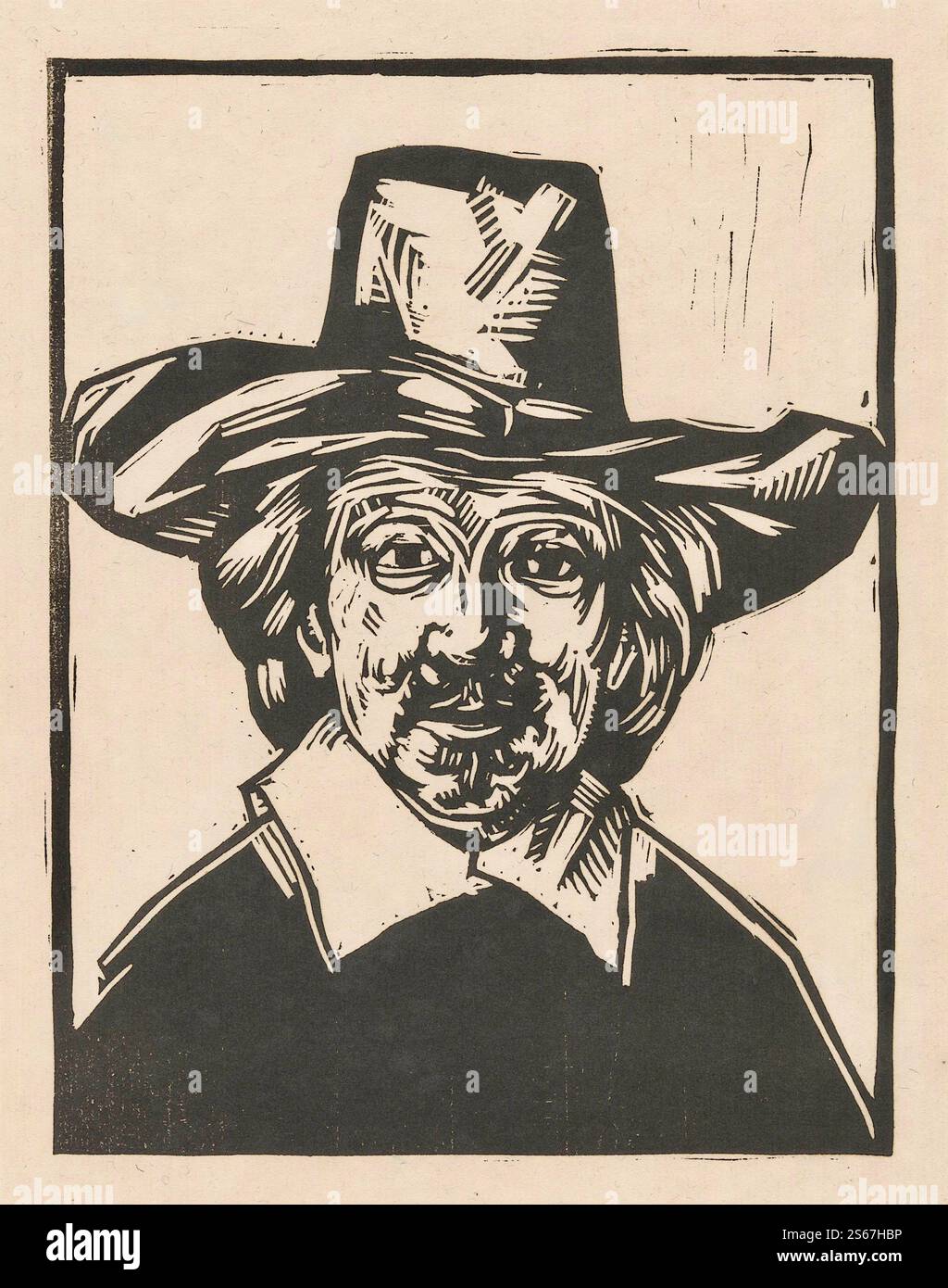 Henri Jonas - uomo con cappello Foto Stock