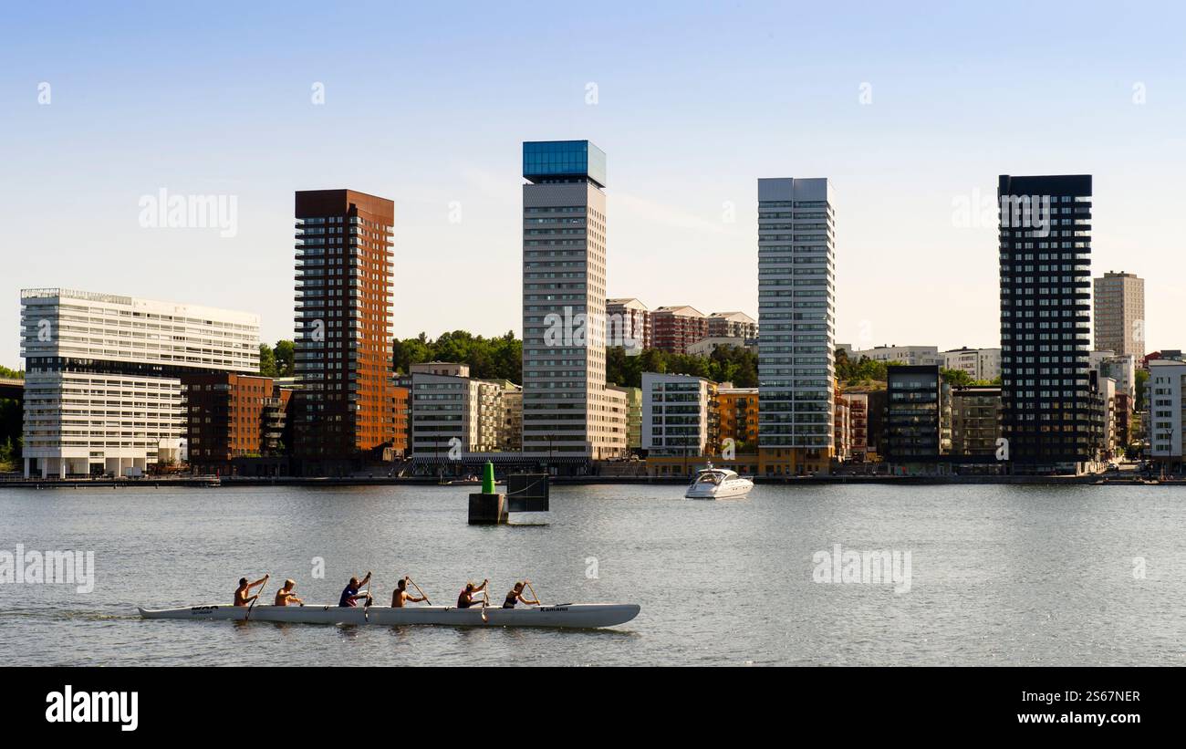 Tour in kayak a Stoccolma Foto Stock
