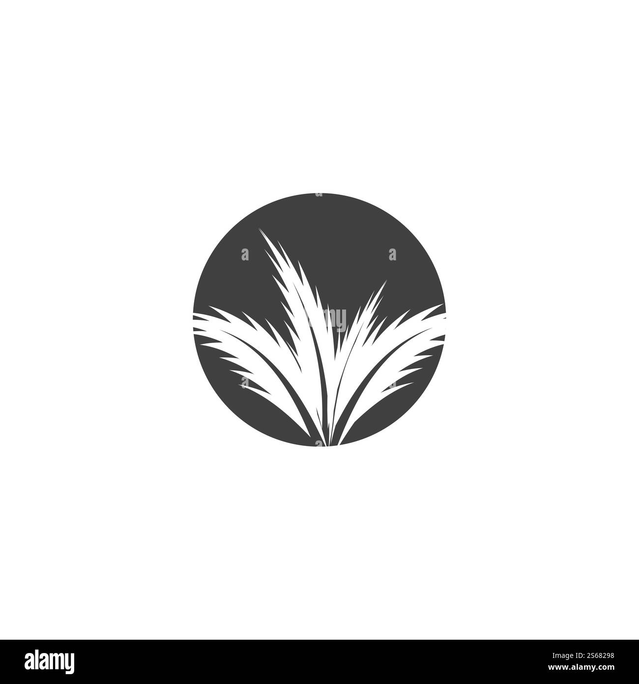 Palm tree estate modello logo illustrazione vettoriale Illustrazione Vettoriale