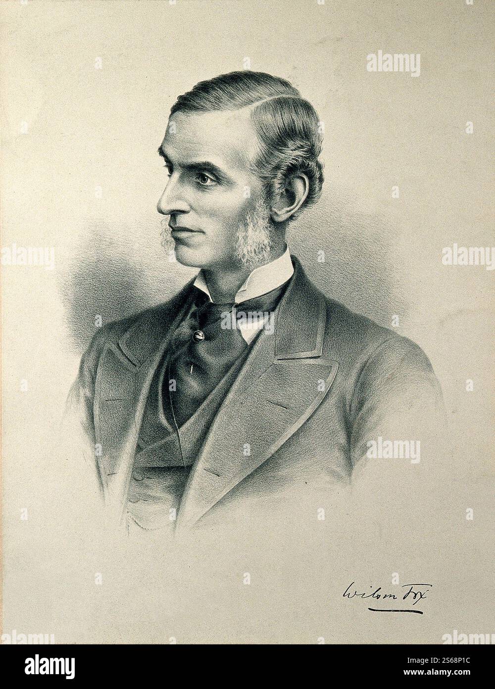 Wilson Fox 1831 1887 - litografia Foto Stock