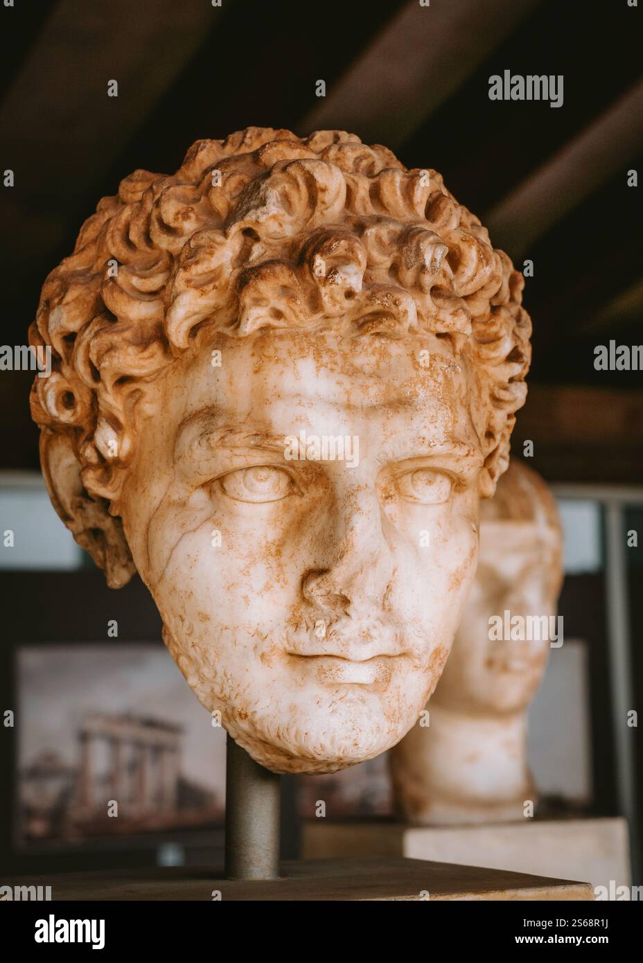 Sculture greche, Atene, Grecia Foto Stock