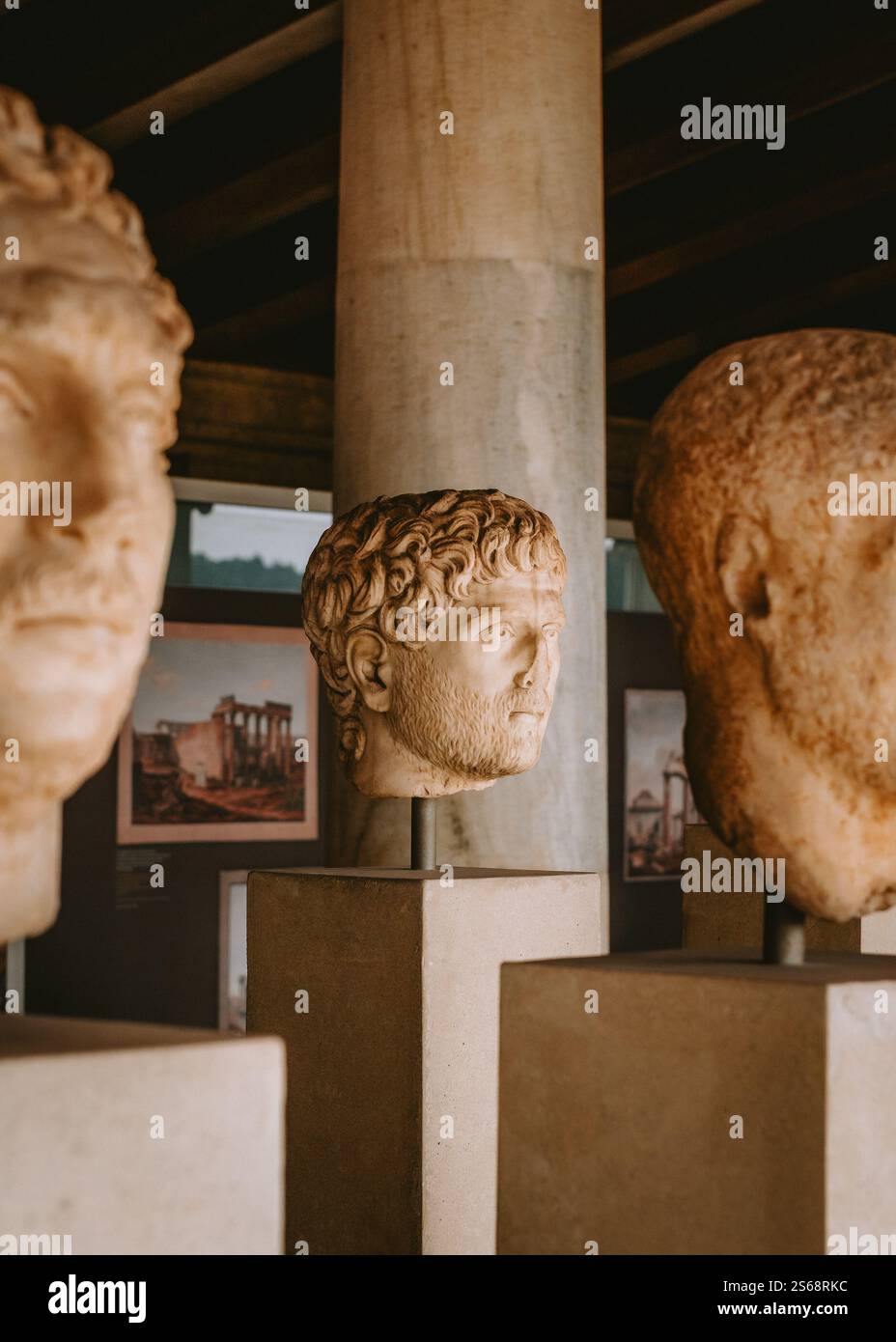 Sculture greche, Atene, Grecia Foto Stock
