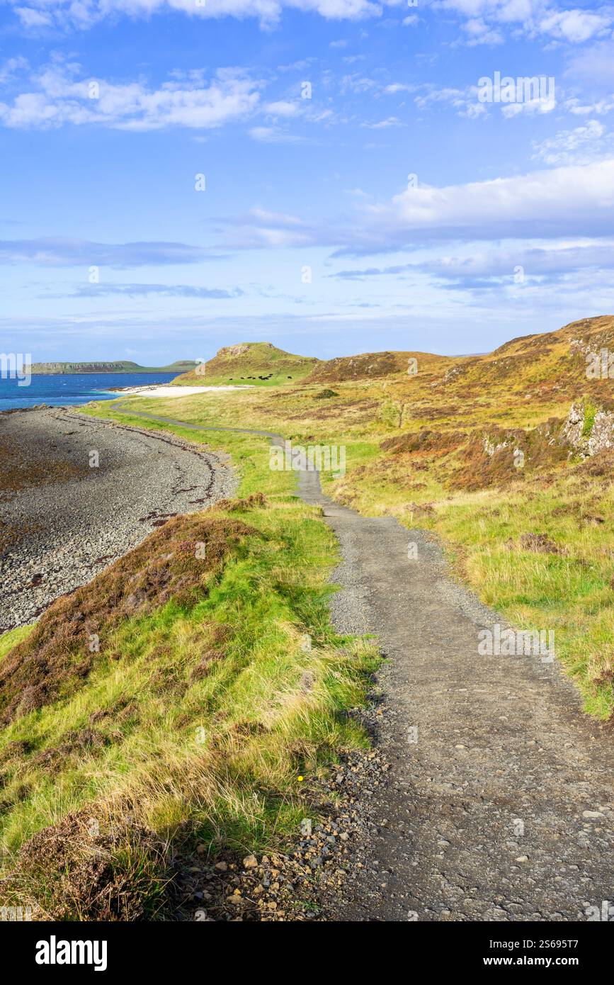 Percorso per Coral Beach Scotland a Claigan vicino a Dunvegan Isle of Skye Scozia Regno Unito Europa Foto Stock