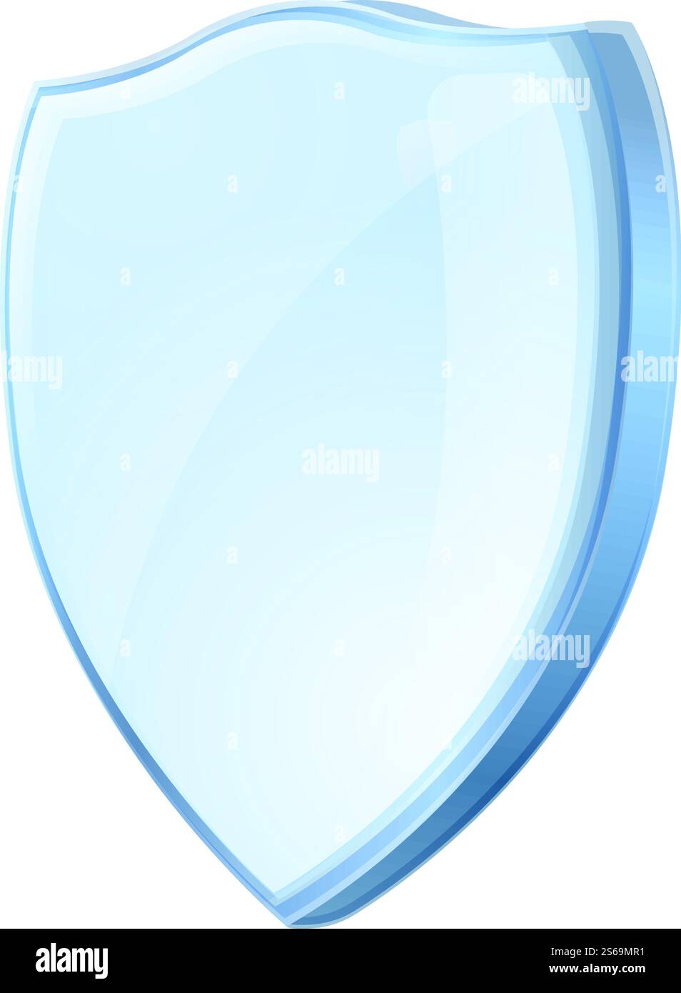 Icona del vetro protettivo della custodia. Cartone animato con icona vettoriale in vetro protettivo della custodia per la progettazione del Web isolata su sfondo bianco. Icona in vetro protettivo della custodia, stile cartone animato Illustrazione Vettoriale
