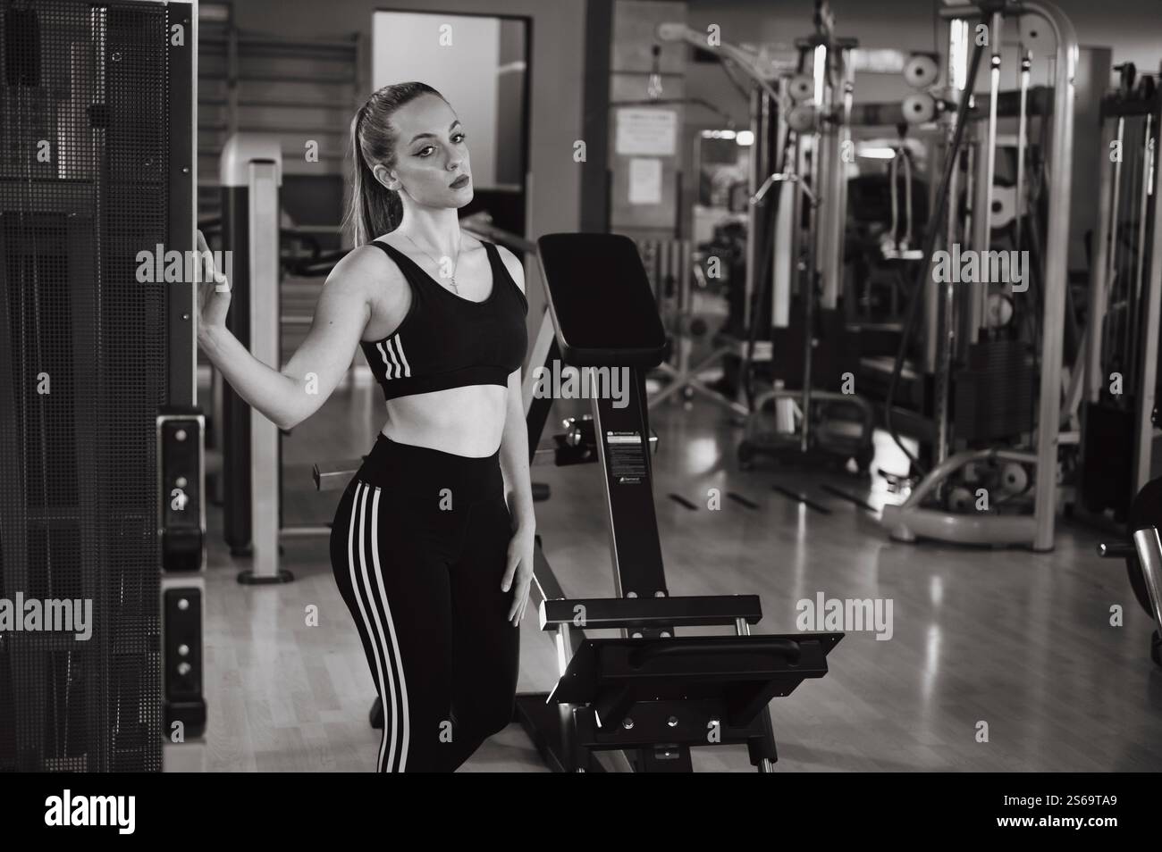 Allenamento per il Deadlift, un allenamento fondamentale nella disciplina del Power Lifting. Richiede un addestramento funzionale delle immagini (FIT) una tecnica di pensiero. Foto Stock