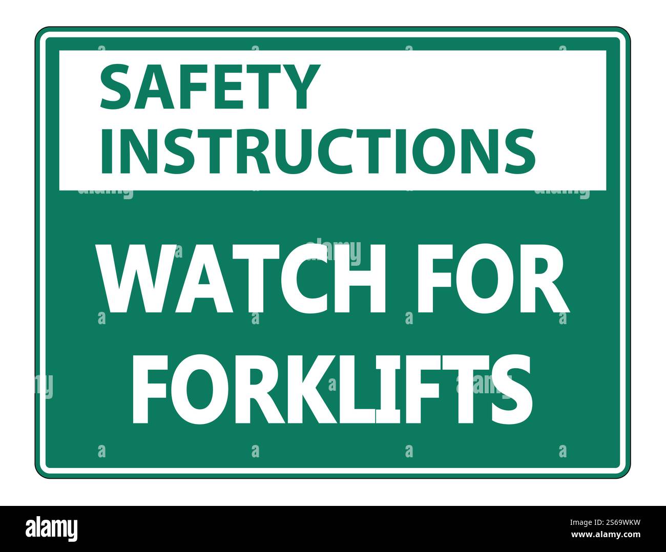 Istruzioni di sicurezza Guarda per gli ascensori Sign on white background,Vector Illustration Illustrazione Vettoriale
