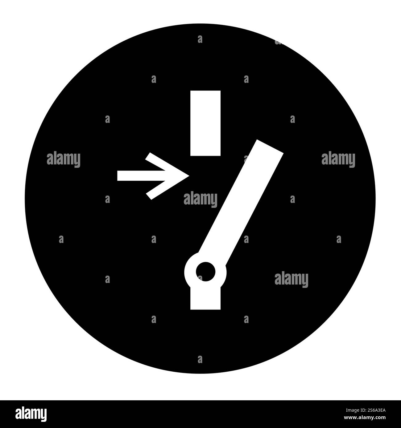 Scollegare prima di eseguire la manutenzione o la riparazione, cartello con il simbolo isolare su sfondo bianco, illustrazione vettoriale EPS.10 Illustrazione Vettoriale