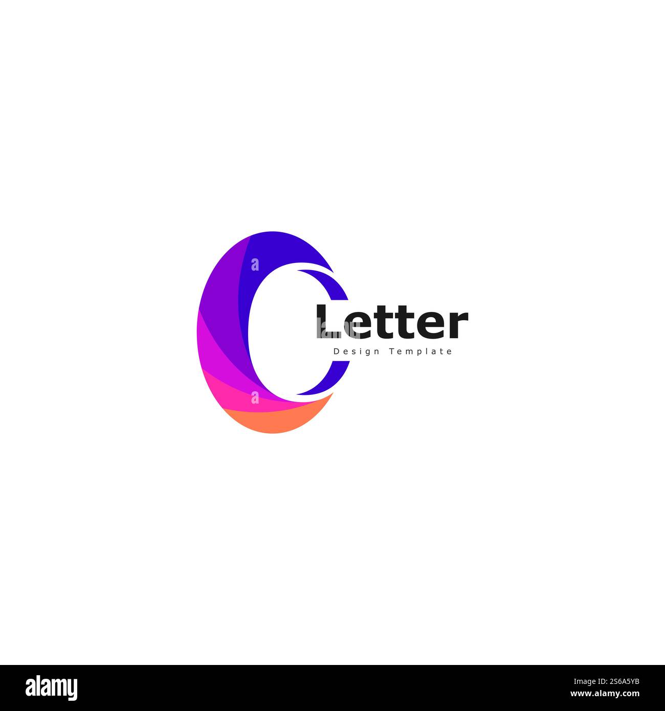 lettera o numero 0 icona logo elementi modello design Illustrazione Vettoriale