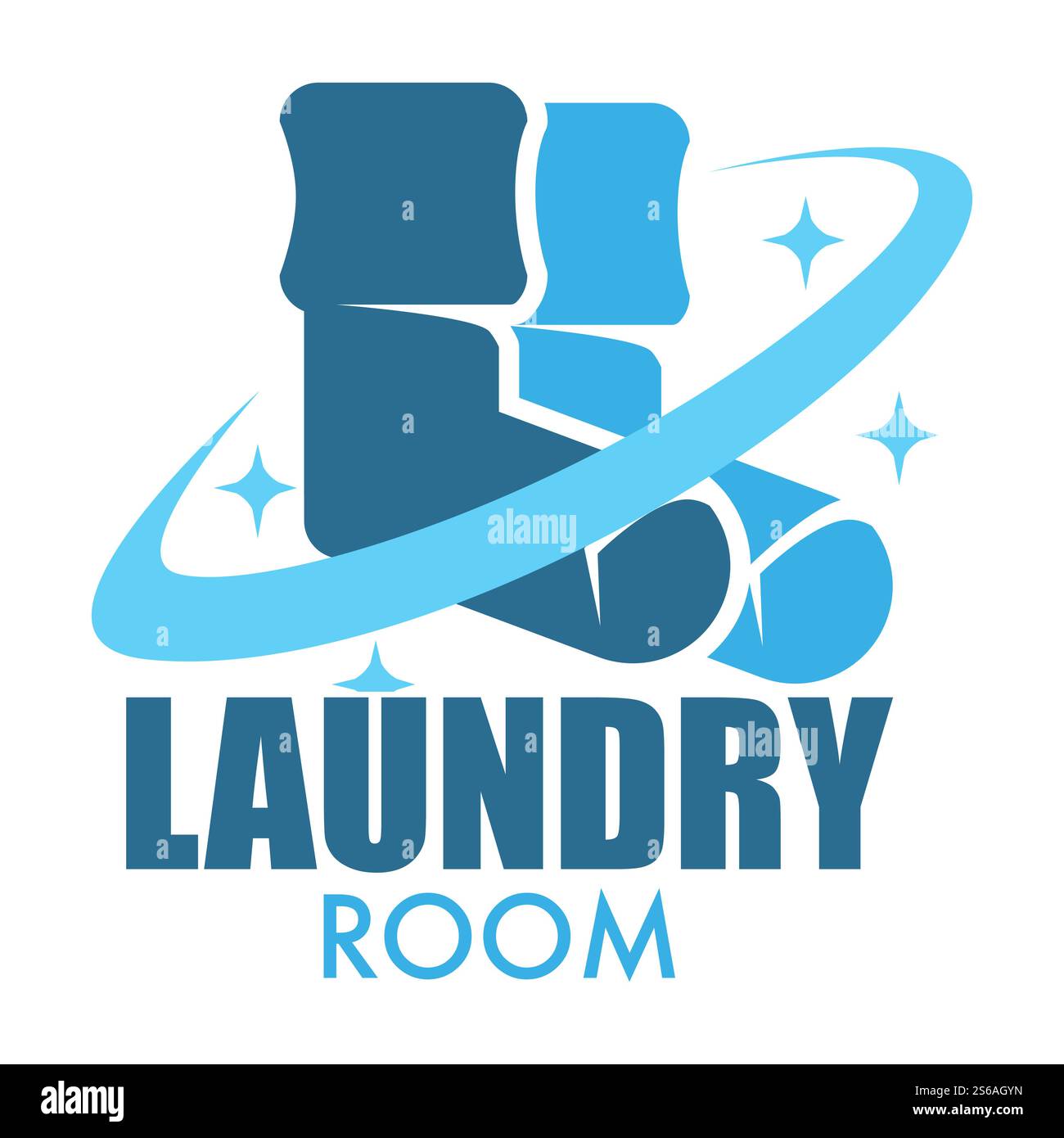 Calzini Icon isolata, lavanderia, biancheria, vettoriale, pulizia della casa, pulizia e igiene, pulizia degli indumenti, indumenti puliti e di marea e biancheria, emblema dei lavori domestici o lavanderia automatica con logo. Lavanderia Icon Icon isolata che lava i vestiti Illustrazione Vettoriale