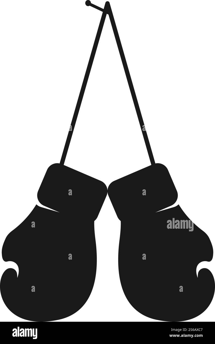 Guanti da boxe sport element design piatto vettoriale Illustrazione Vettoriale
