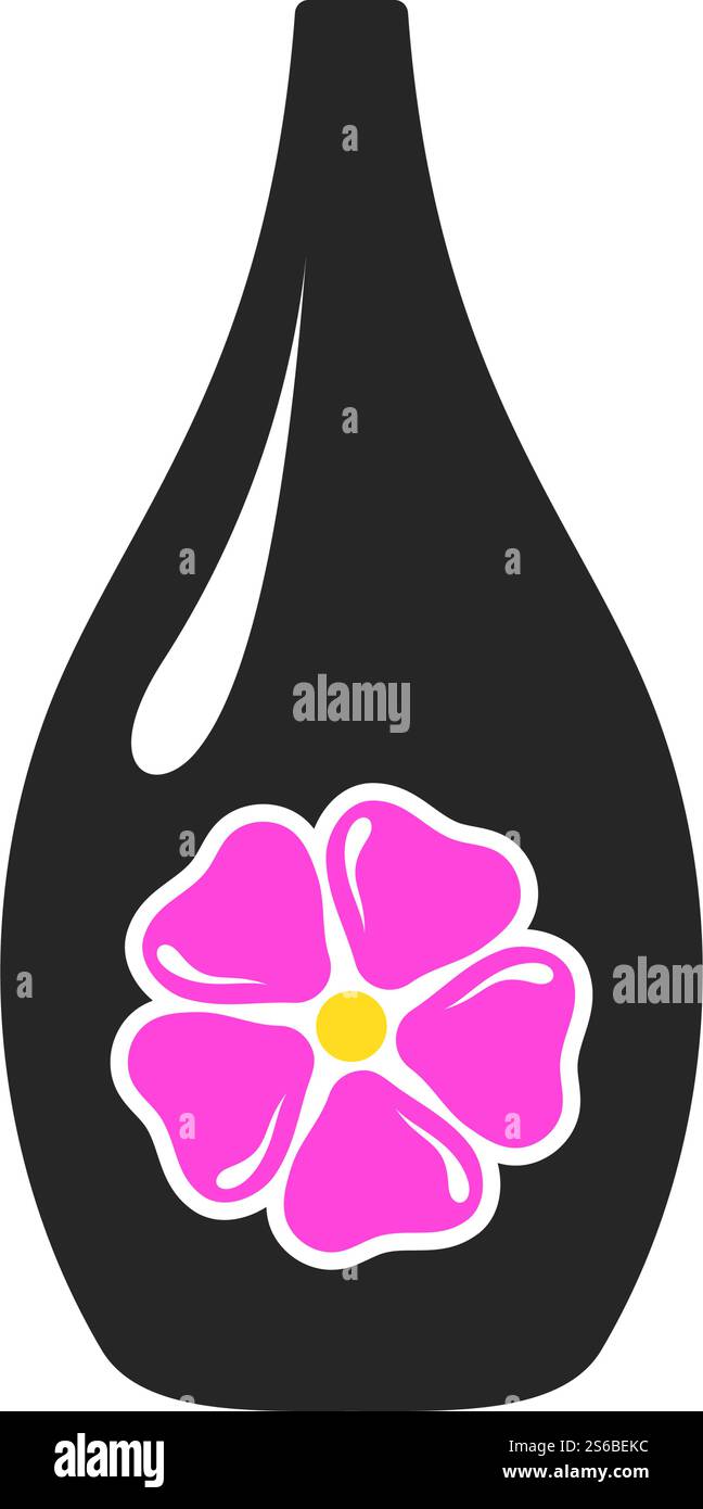 Olio essenziale icona. Schermo piatto a colori e design. Illustrazione Vettoriale. Illustrazione Vettoriale