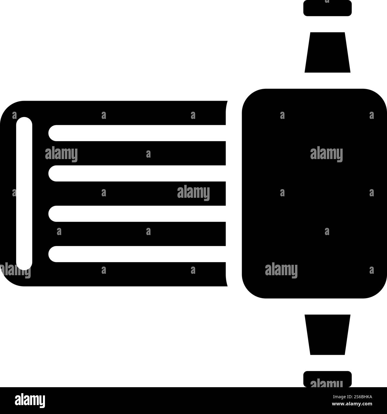 vettore icona glifo strumento irrigazione. segnale attrezzo di irrigazione. illustrazione nera del simbolo del contorno isolato. illustrazione isolata del vettore dell'icona del glifo dello strumento di irrigazione Illustrazione Vettoriale