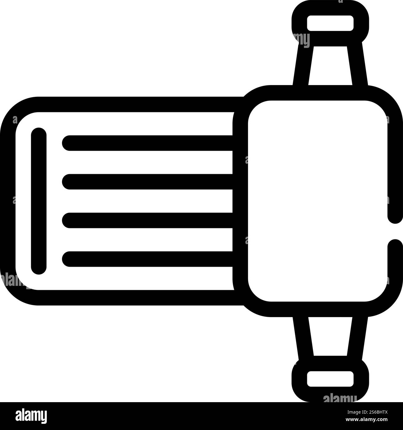 vettore icona linea strumento irrigazione. segnale attrezzo di irrigazione. illustrazione nera del simbolo del contorno isolato. illustrazione dell'icona della linea dello strumento di irrigazione isolata dal vettore Illustrazione Vettoriale