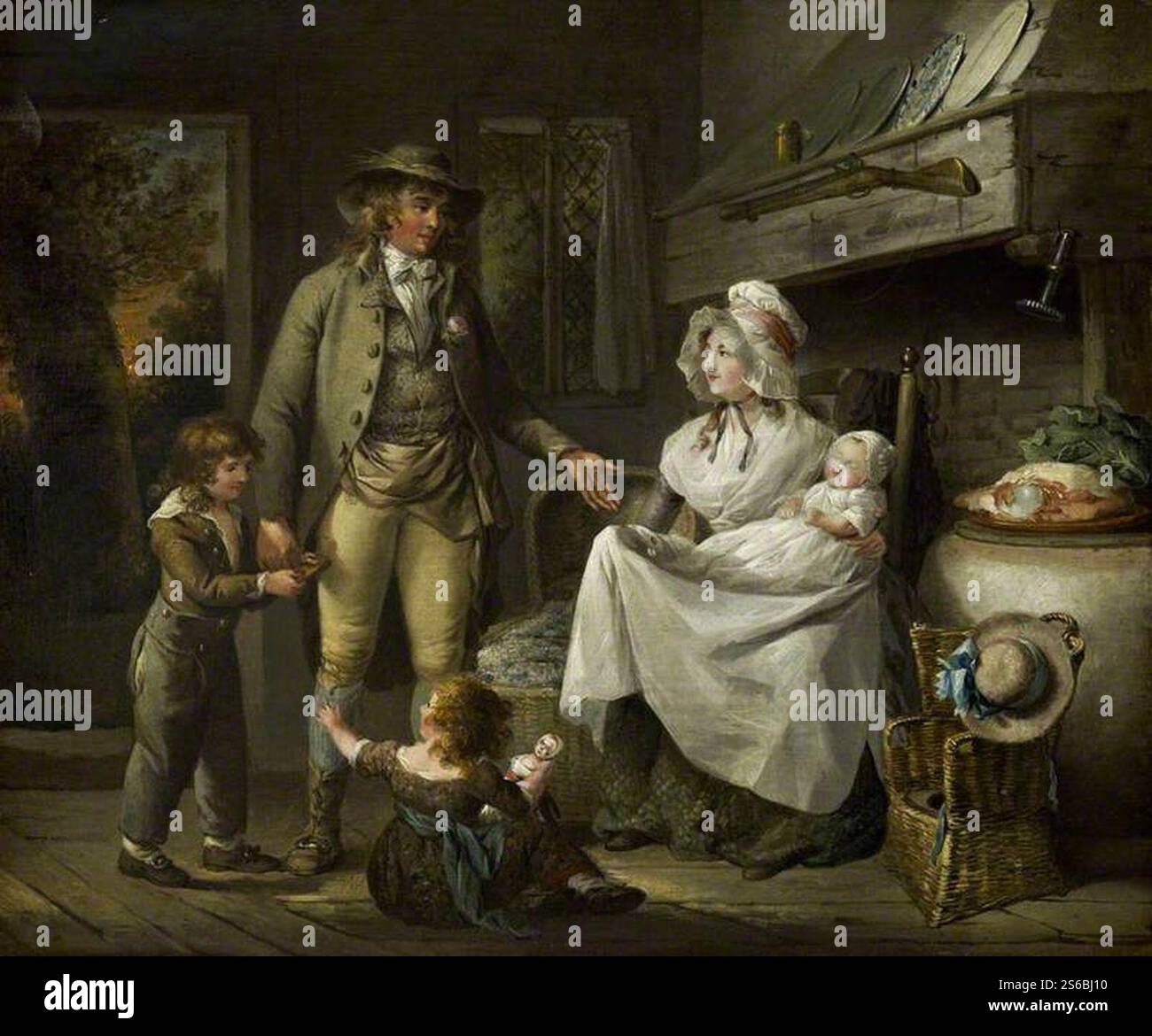 George Morland (1763-1804) - il comfort dell'industria Foto Stock