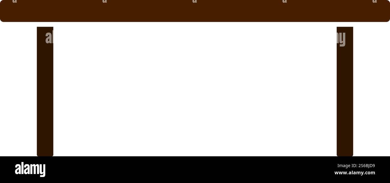 Icona Tavolino. Design a colori piatti. Illustrazione vettoriale. Illustrazione Vettoriale