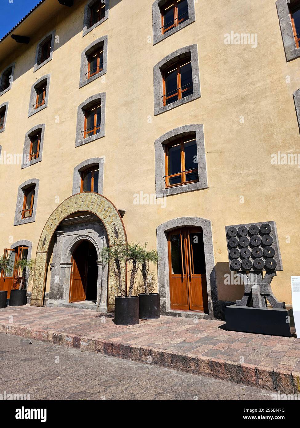 Città del Messico, Messico - 7 febbraio 2024: Cencalli Museum House of Corn and Food Culture dedicato alle culture indigene del Messico e al cibo Foto Stock