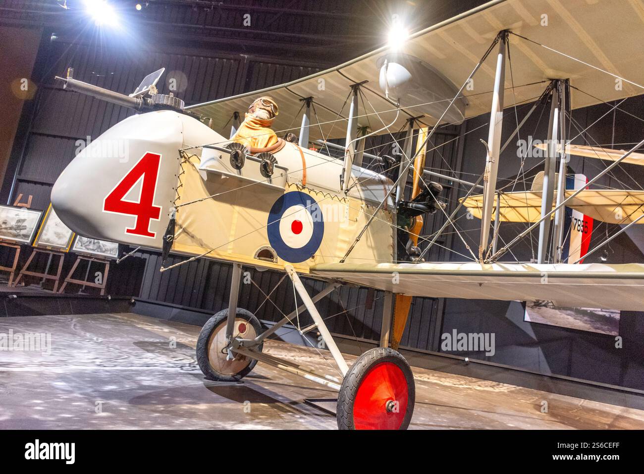 Knights of the Sky WW1 Exhibition, Omaka Aviation Heritage Centre, Omaka, Blenheim (Waiharakeke), Marlborough Region, South Island, nuova Zelanda Foto Stock