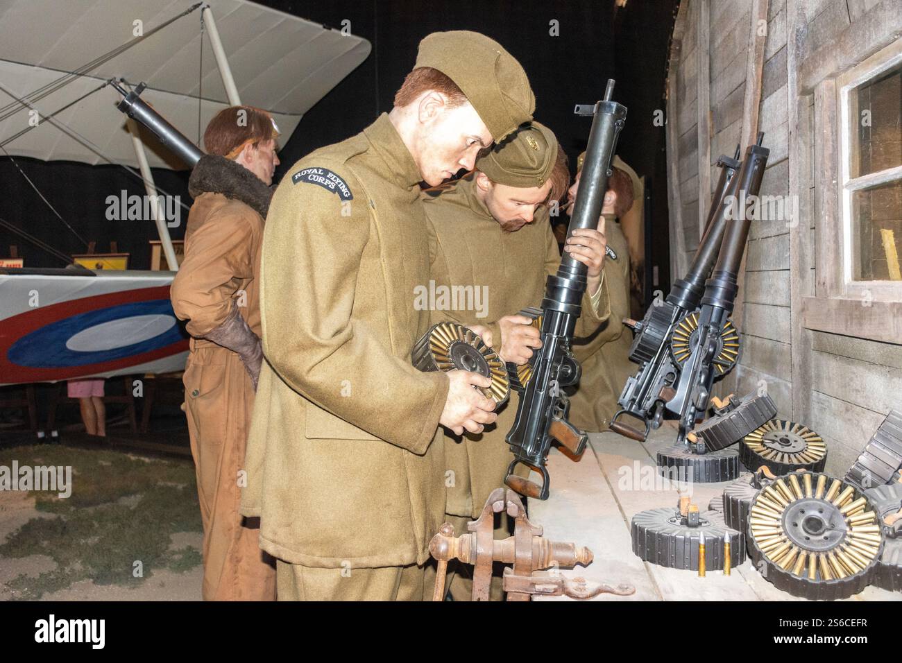 Knights of the Sky WW1 Exhibition, Omaka Aviation Heritage Centre, Omaka, Blenheim (Waiharakeke), Marlborough Region, South Island, nuova Zelanda Foto Stock