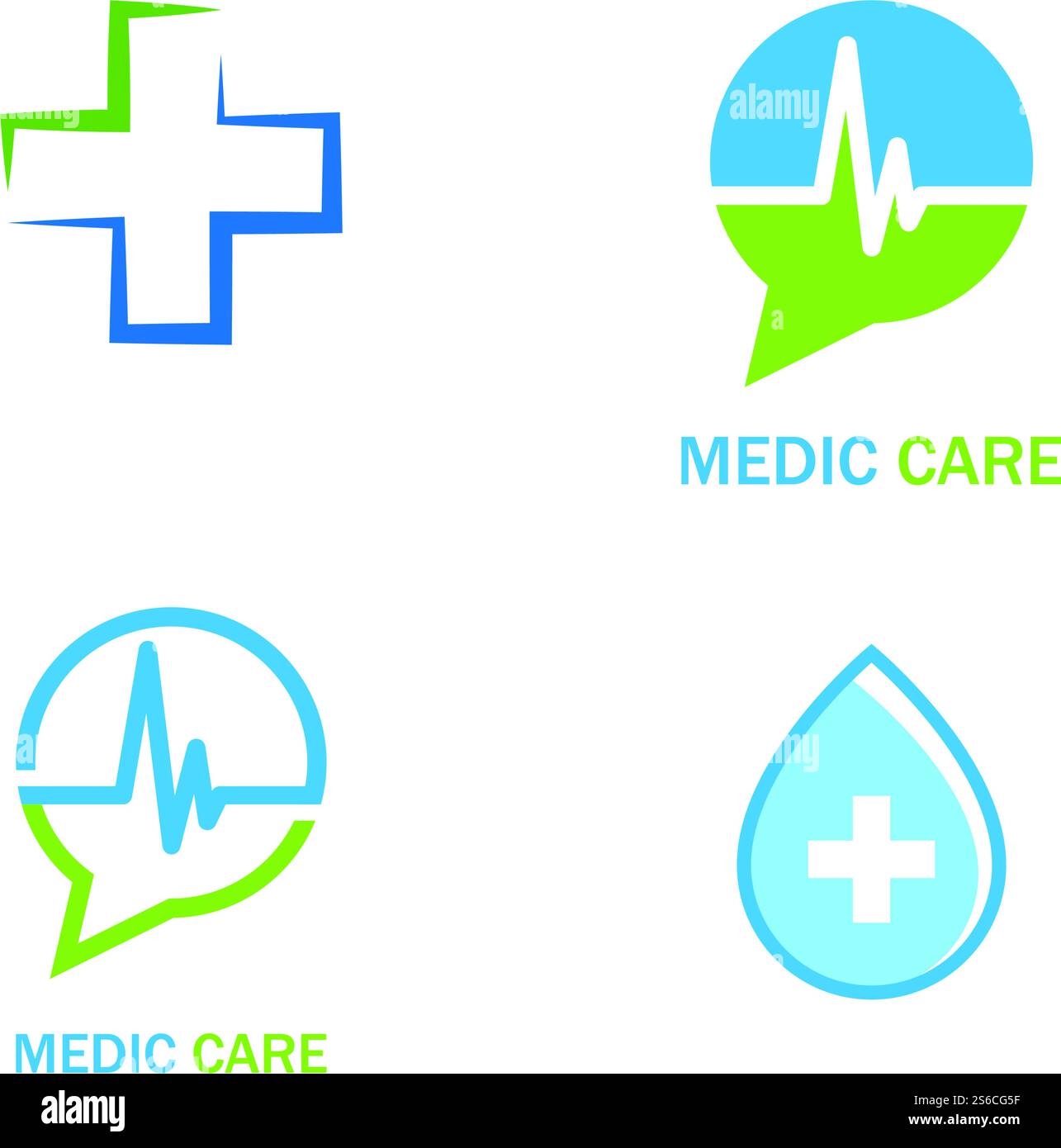 Disegno vettoriale modello Cross Medical Illumination Logo Illustrazione Vettoriale