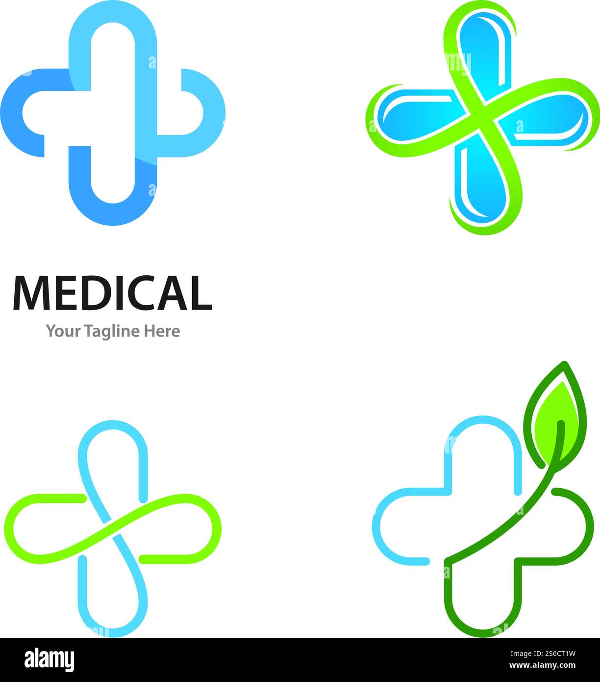 Disegno vettoriale modello Cross Medical Illumination Logo Illustrazione Vettoriale