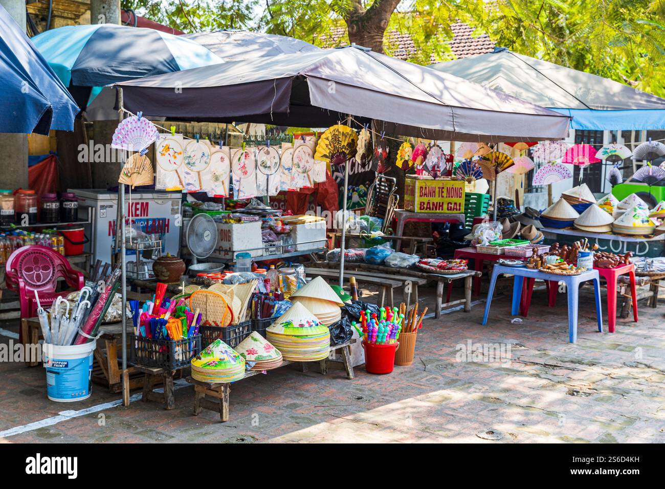 Mercato di strada, Son Tay Town, Duong Lam, Vietnam, venerdì, 1 novembre 2024. Foto: David Rowland / One-Image.com Foto Stock
