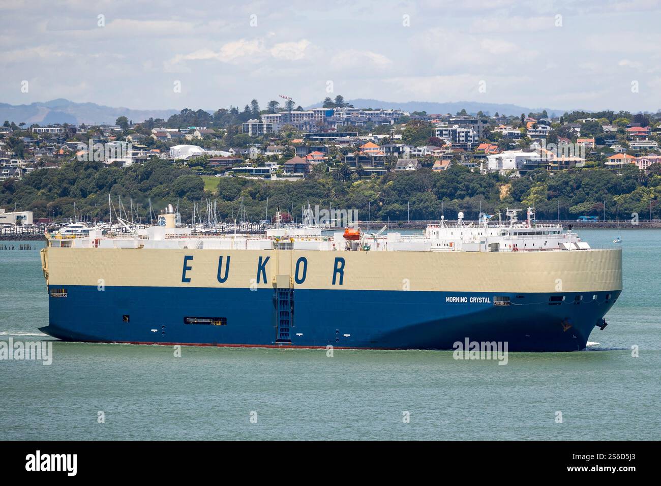 La nave portante del veicolo, Morning Crystal, arriva ad Auckland, nuova Zelanda, mercoledì, 18 dicembre 2024.foto: David Rowland / One-Image.com Foto Stock