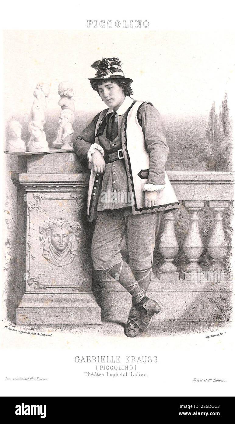 Gabrielle-Krauss-dans-Piccolino-de-Grandval. Foto Stock